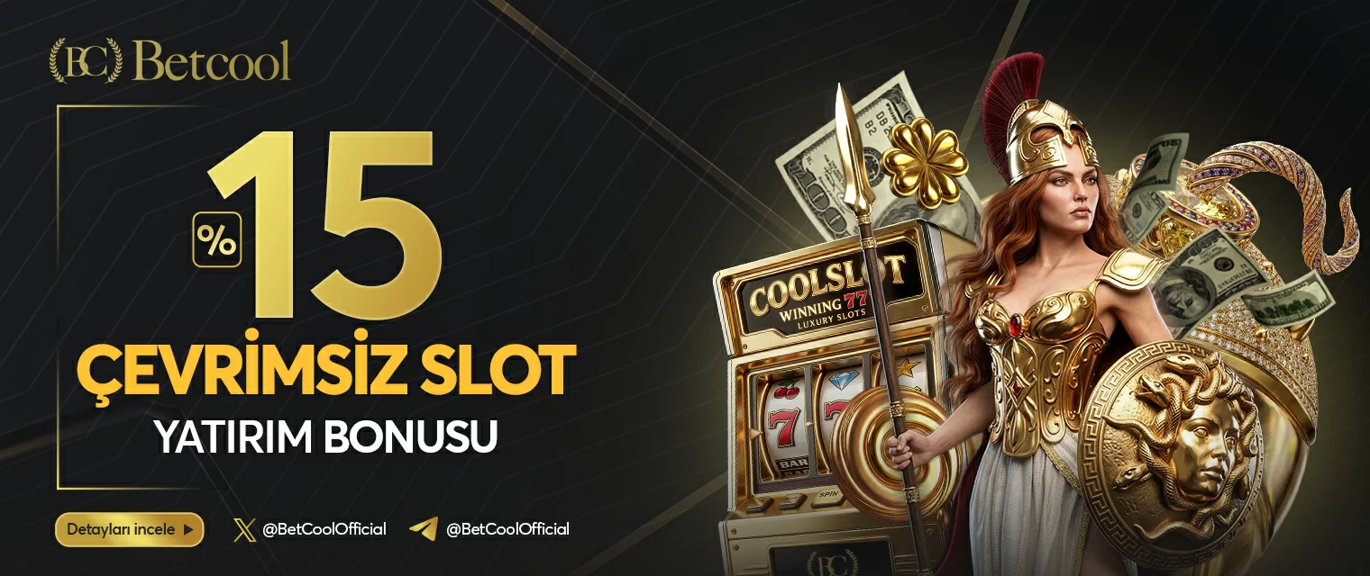 Betcool — Betcool %15 çevrimsiz slot kampanya görseli