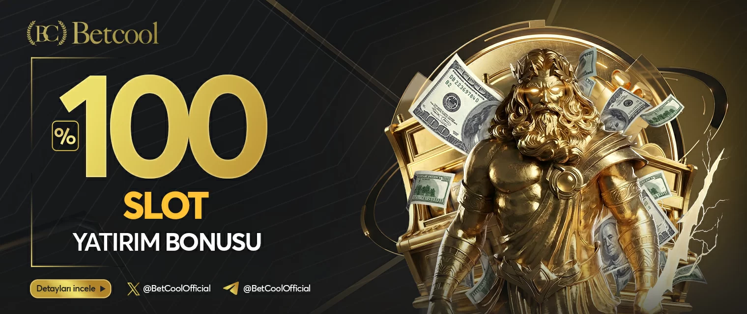 Betcool — Betcool %100 slot (Pts–Çar–Cma) kampanya görseli