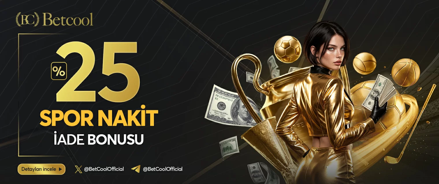 Betcool — Betcool spor nakit iade %20–%25 kampanya görseli