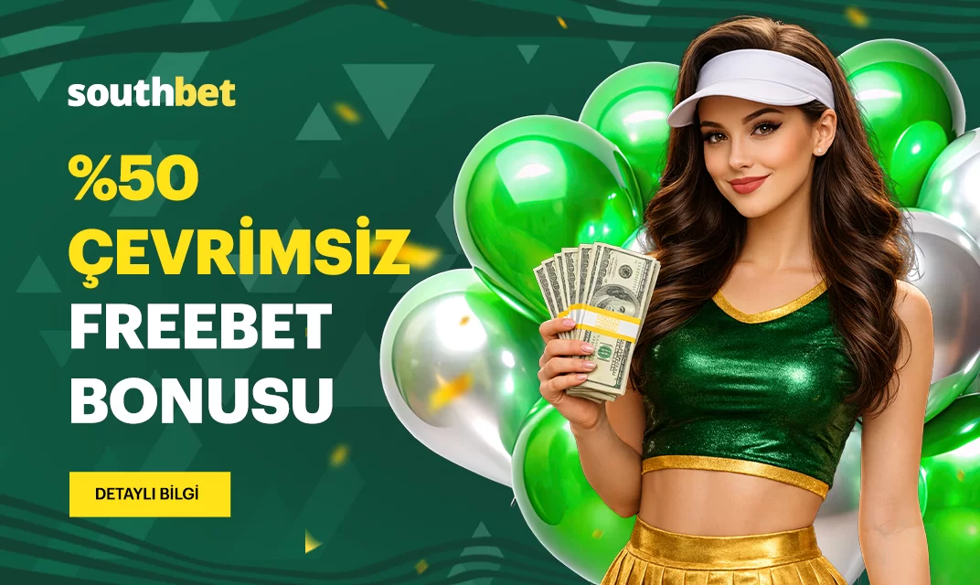 Southbet — Southbet %50 çevrimsiz freebet kampanya görseli