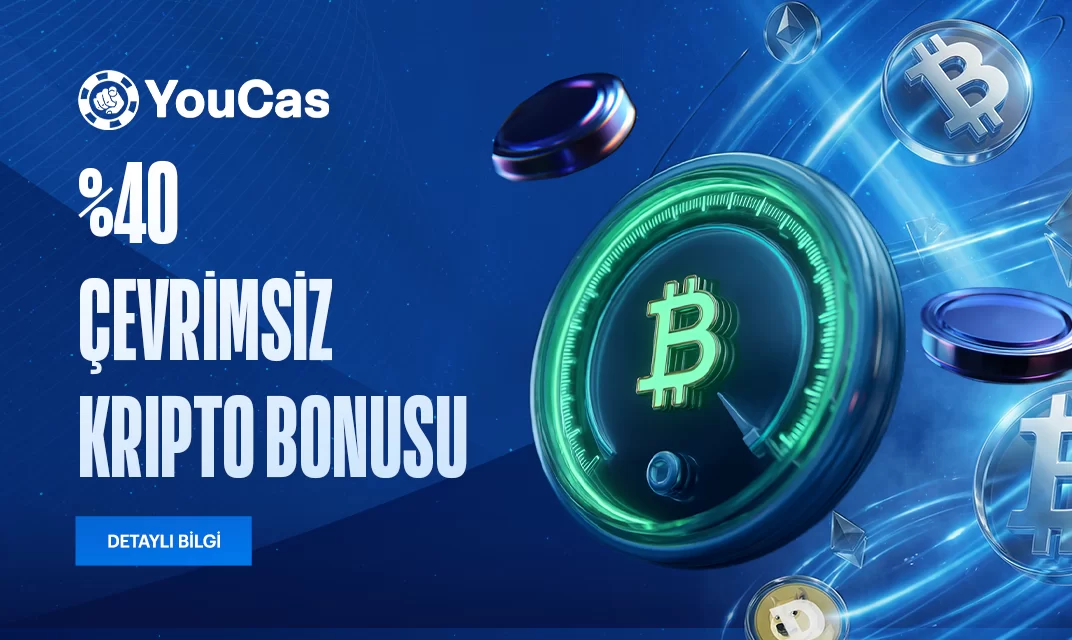 Youcas — Youcas %40 çevrimsiz kripto kampanya görseli