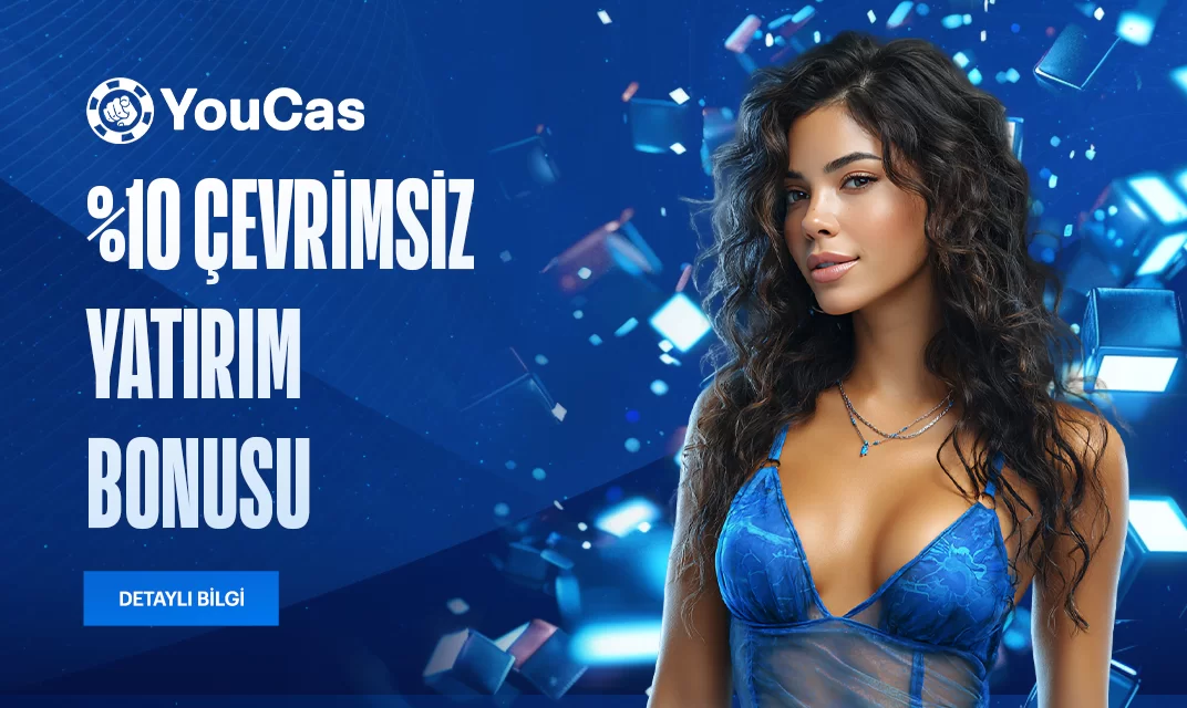 Youcas — Youcas %10 çevrimsiz casino kampanya görseli