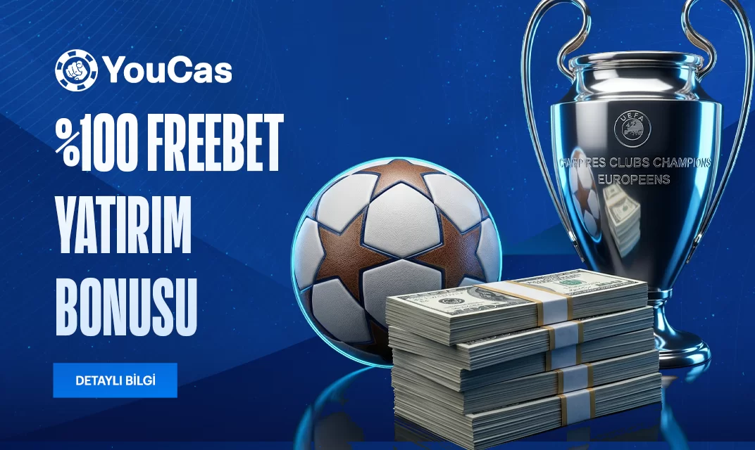 Youcas — Youcas %100 Gol Keyfi (freebet) kampanya görseli