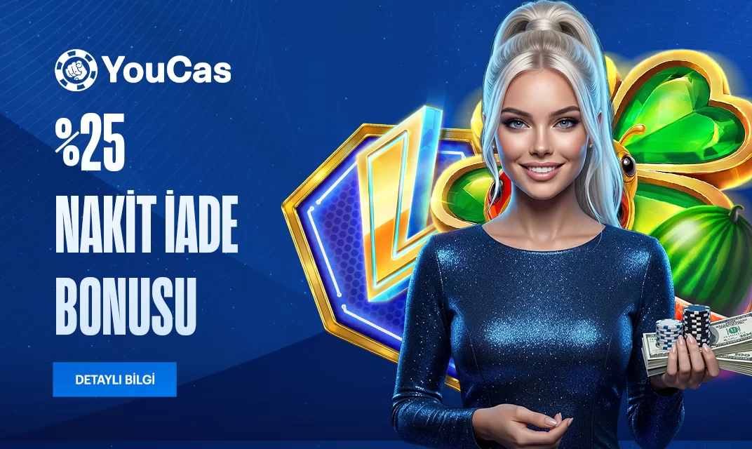 Youcas — Youcas %25 anlık nakit iade kampanya görseli