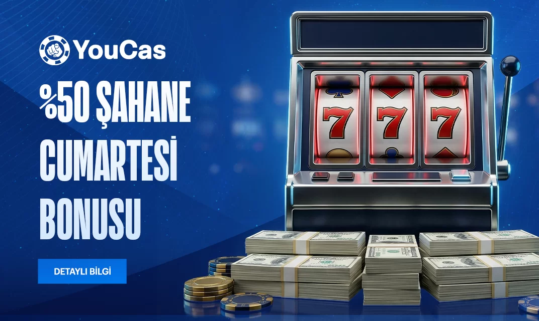 Youcas — Youcas %50 Şahane Cumartesi kampanya görseli