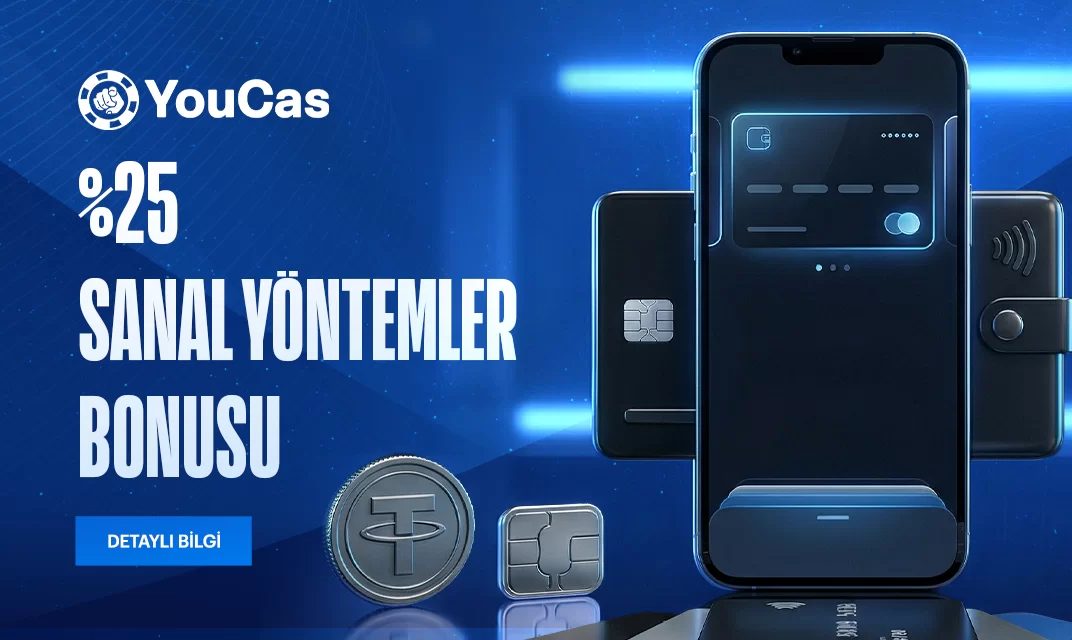 Youcas — Youcas %25 sanal (Perş–Paz) kampanya görseli